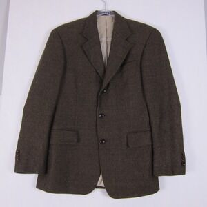 Vintage Nautica Mens 39S Wool Alpaca Blend Blazer Jacket Sport Coat Brown